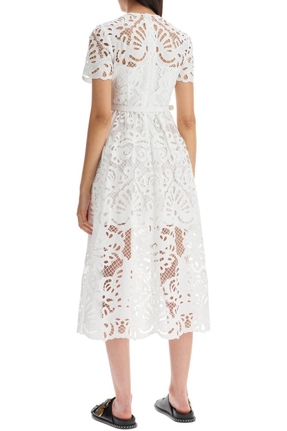 midi lace dress in seven