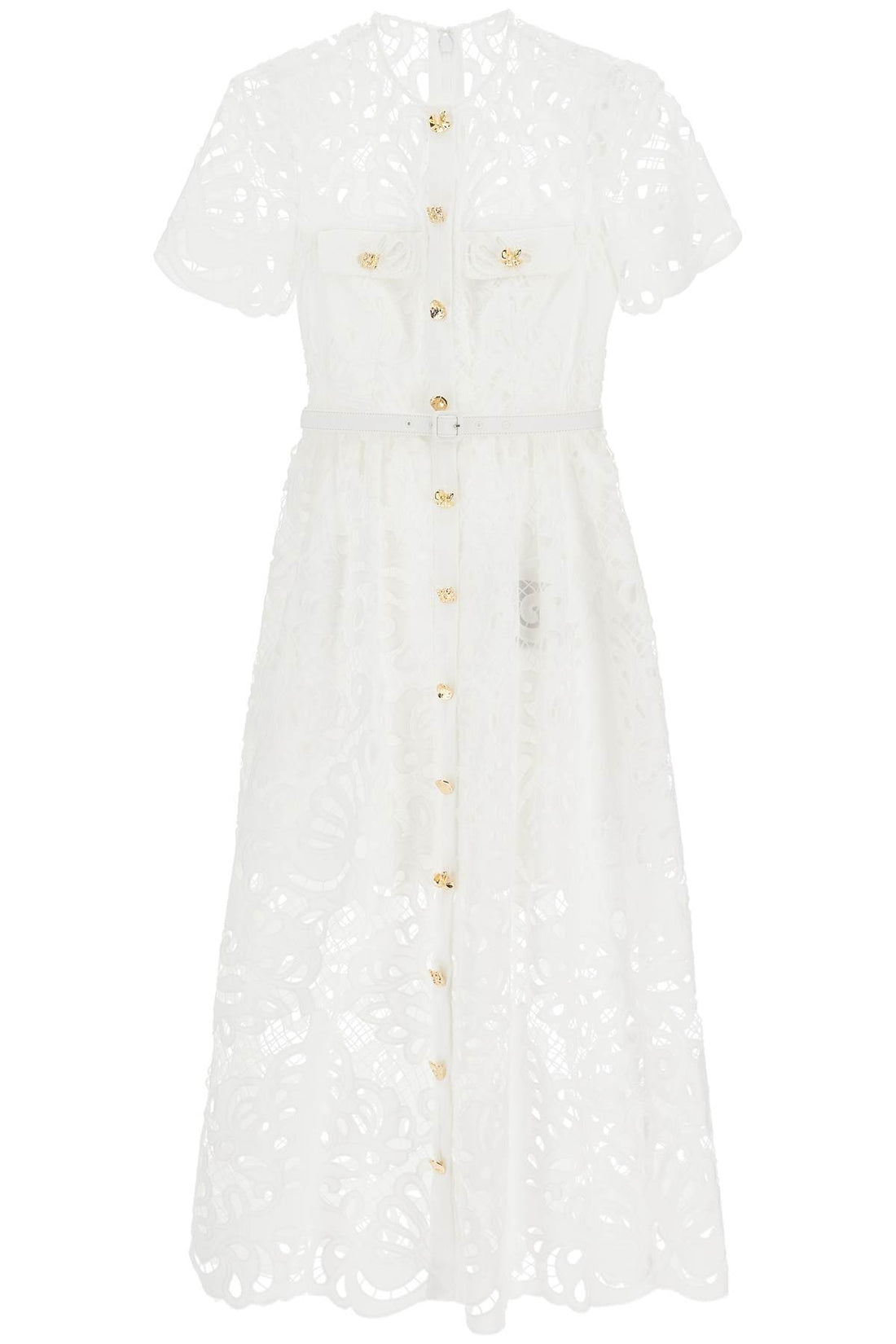 midi lace dress in seven