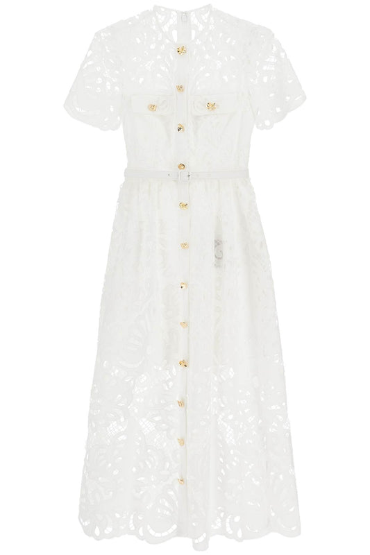 midi lace dress in seven