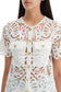 "guipure lace high neck