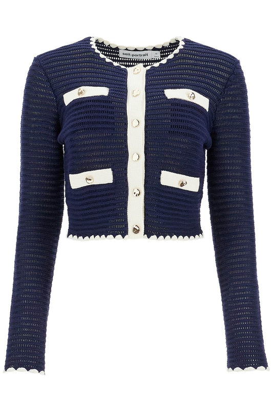 'cropped crochet cardigan for