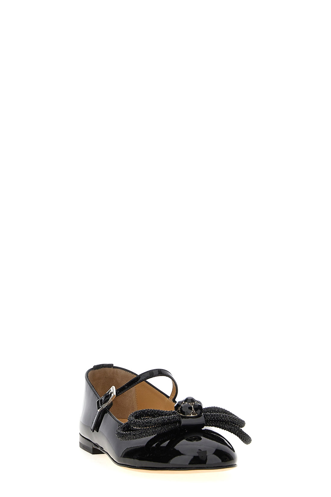MACH &amp; MACH 37 patent leather double bow ballerina