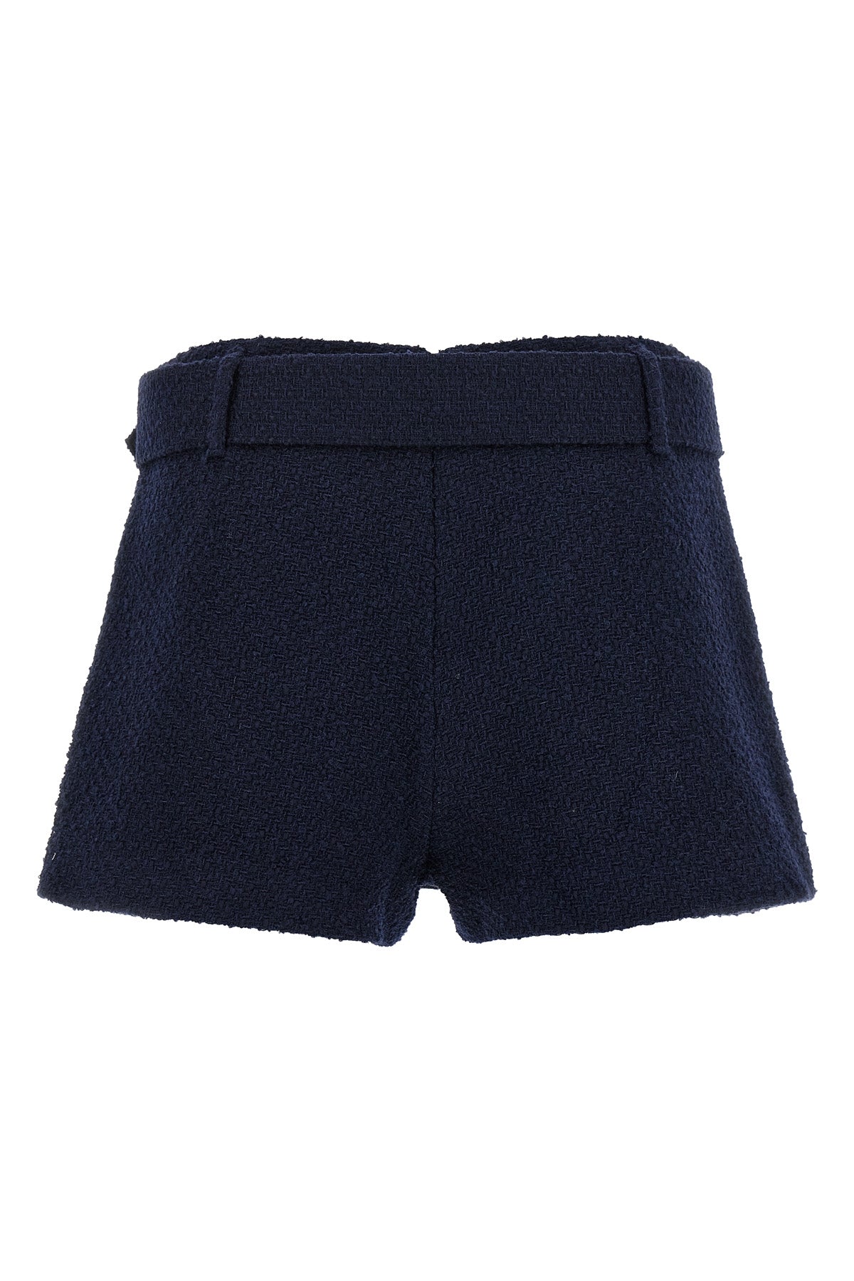 bouclé wool blend skort