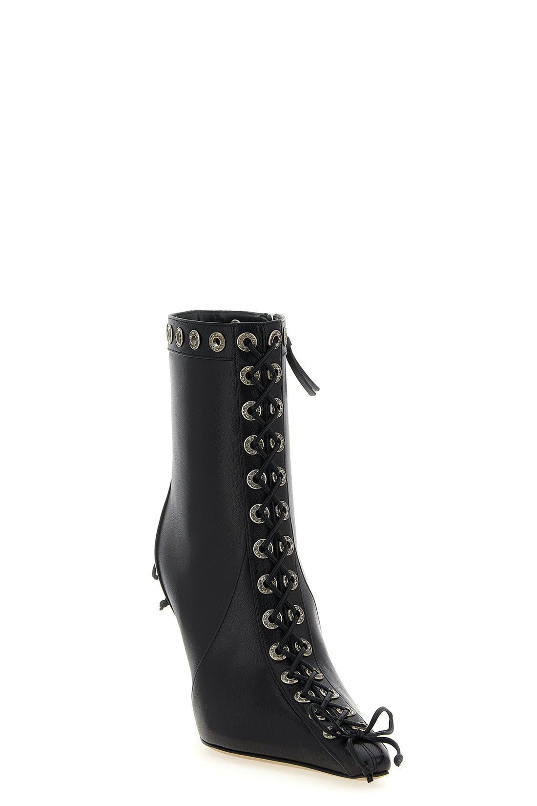 MACH &amp; MACH 41 crystalized corset leather ankle boots