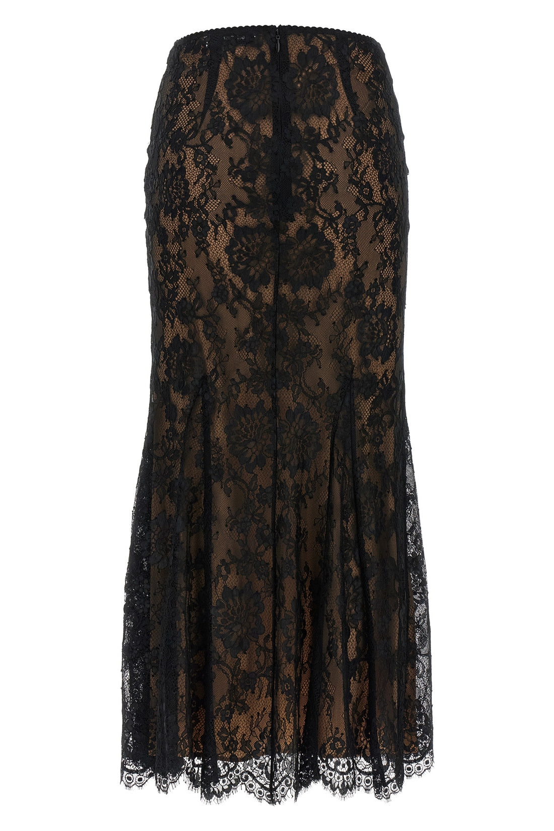 SELF PORTRAIT 6 black lace midi lace skirt