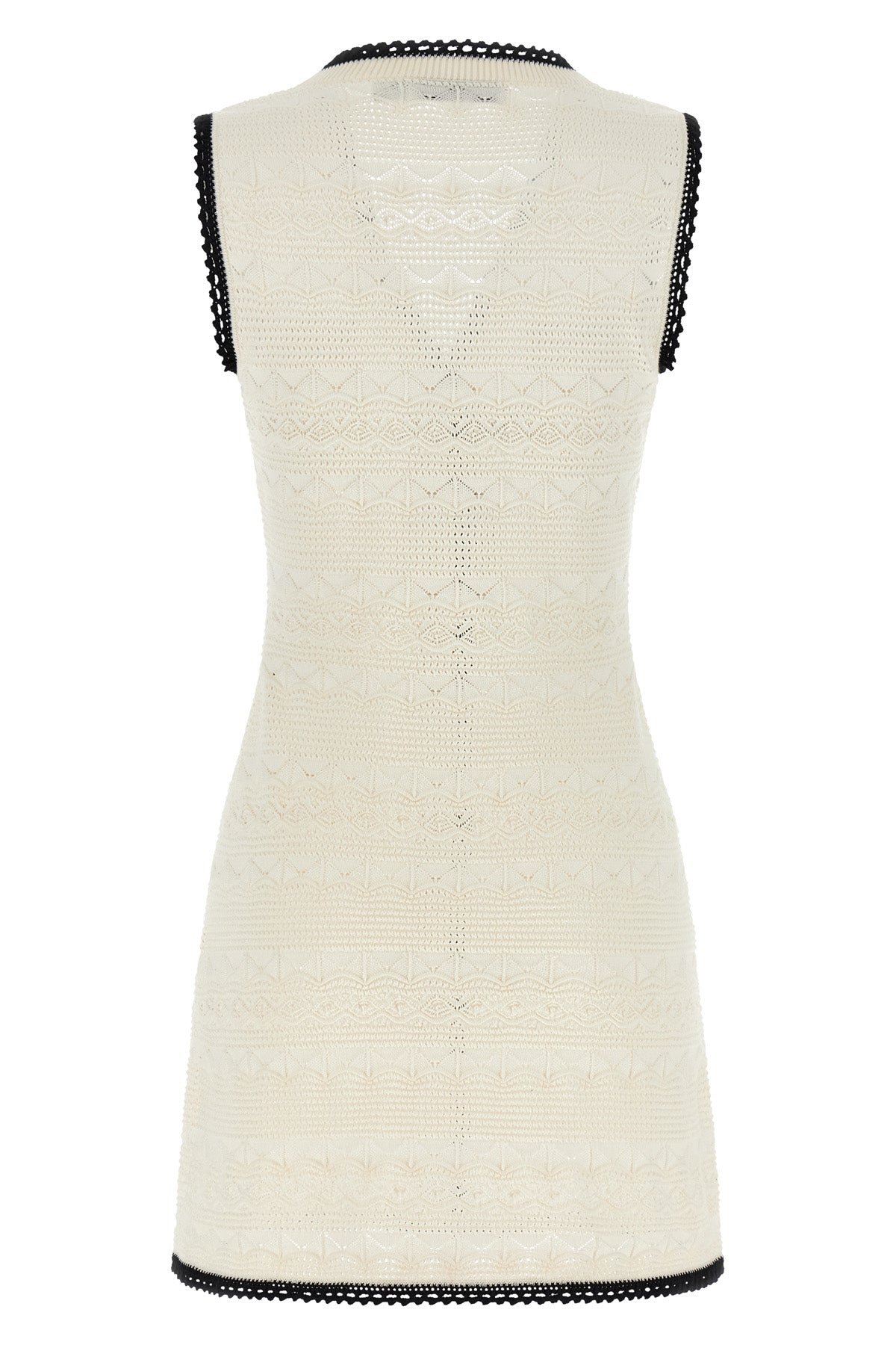 white pointelle knit mini knit pointelle dress