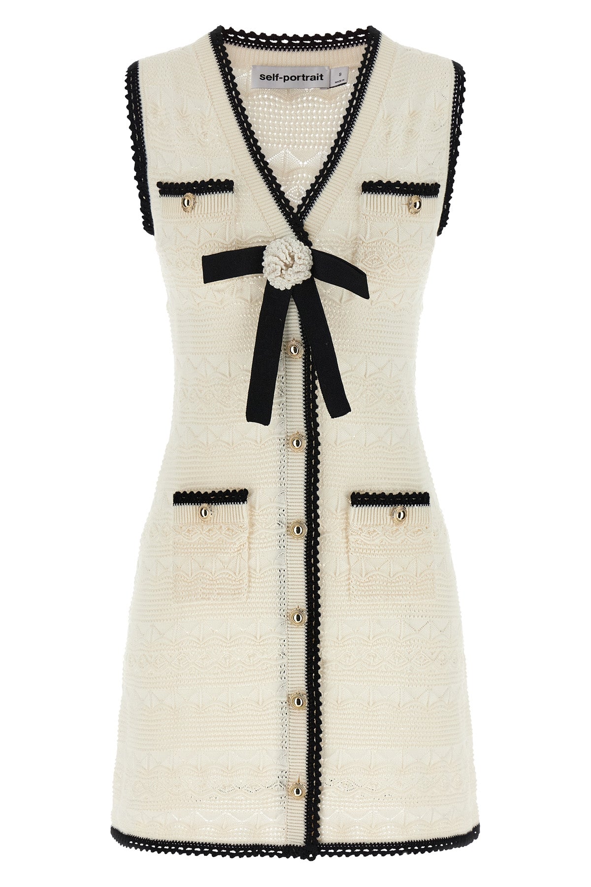 white pointelle knit mini knit pointelle dress