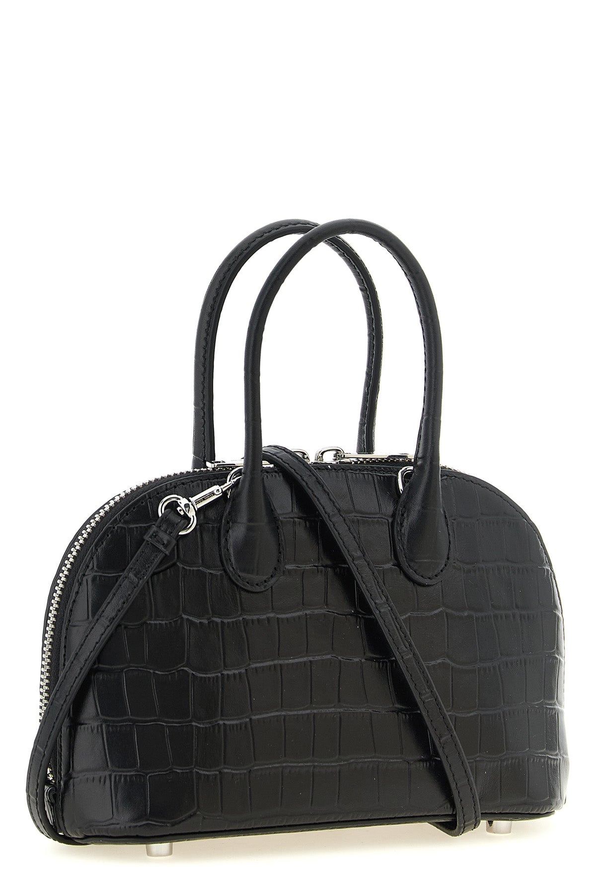the self-portrait mini bag defines a new elegance through a structured dome silh