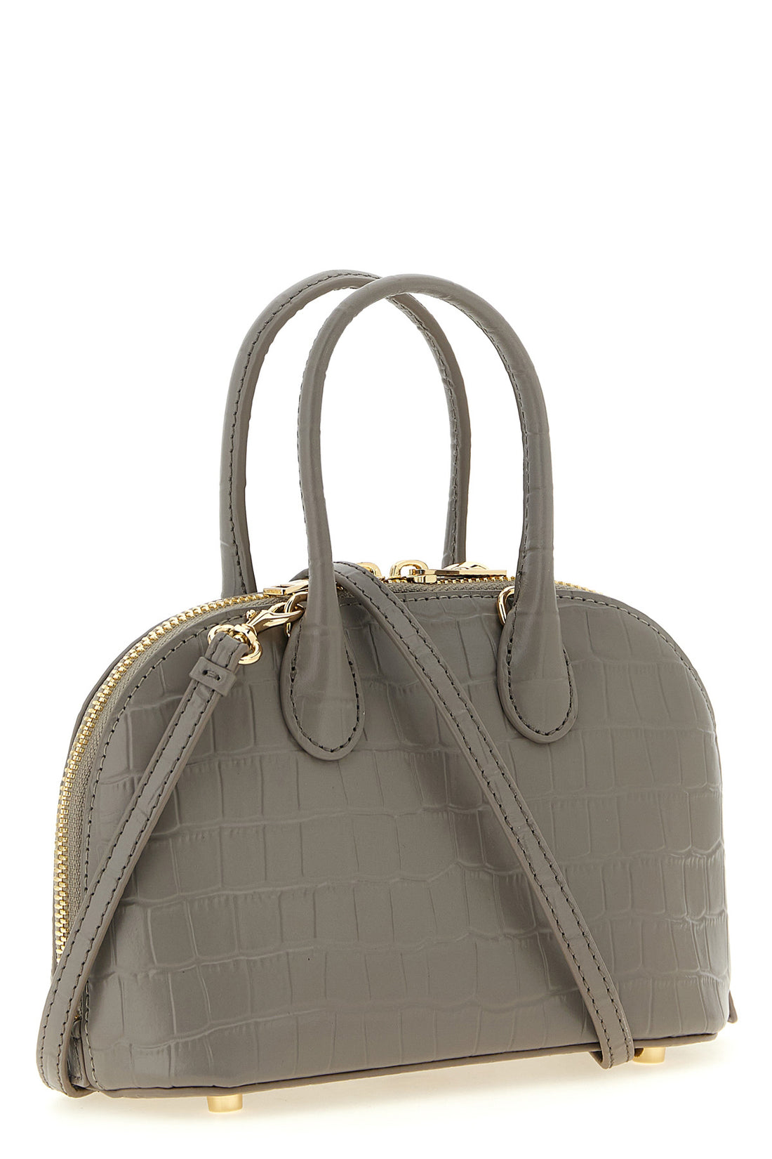 SELF PORTRAIT OS the self-portrait croc leather toast handbag features a structured silhouette ma
