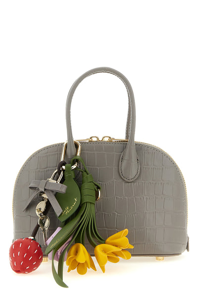 the self-portrait croc leather toast handbag features a structured silhouette ma