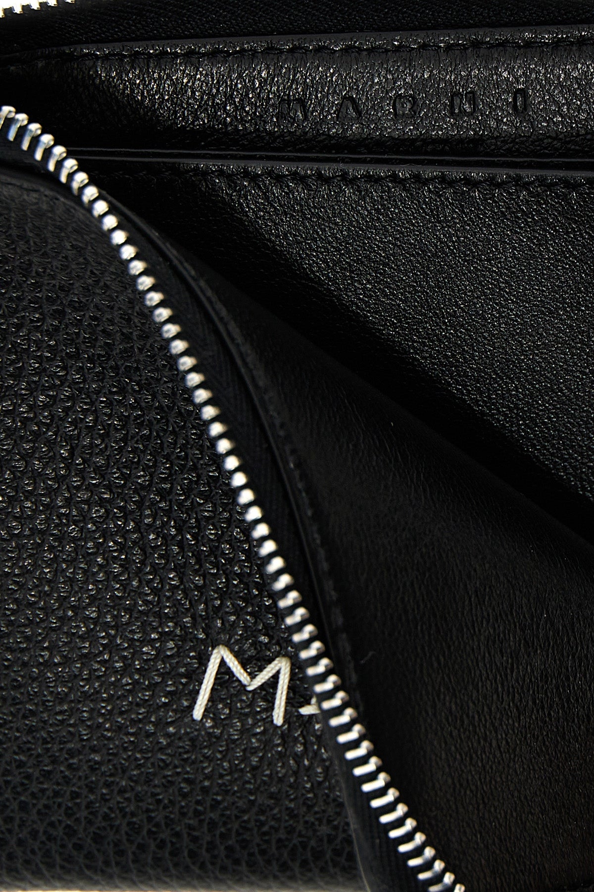 hammered leather wallet