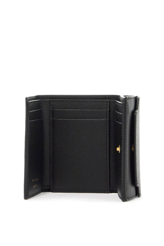 saffiano leather tri-fold wallet