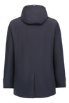 long nylon microfiber parka lightly padded