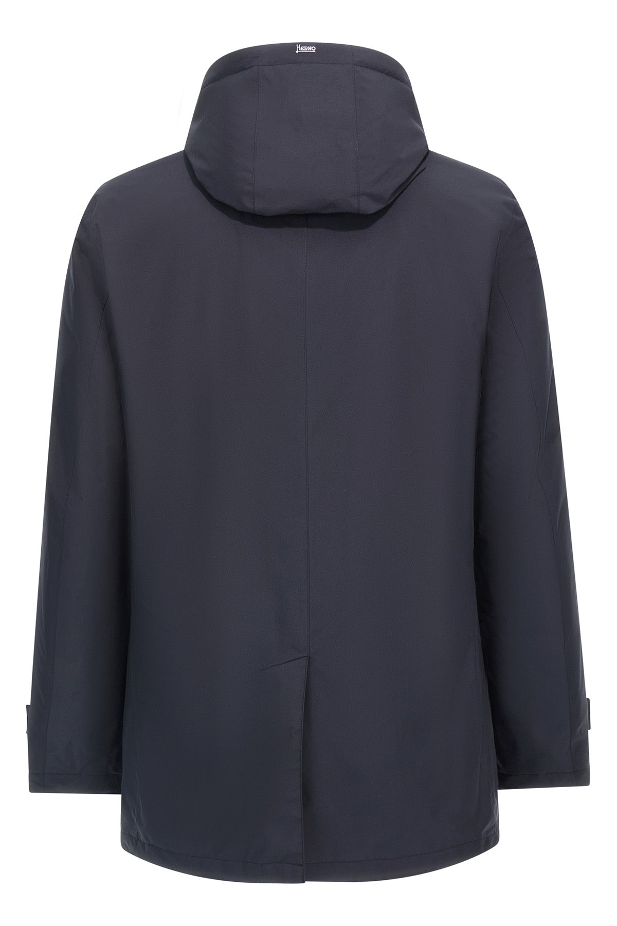 long nylon microfiber parka lightly padded