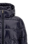 herno down jacket in dark blue technical fabric