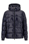 herno down jacket in dark blue technical fabric
