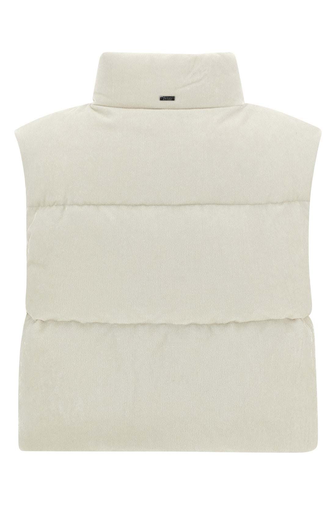 HERNO 44 resort - bright corduroy velvet waistcoat of viscose blend and padded quilted