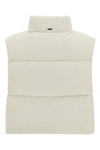 resort - bright corduroy velvet waistcoat of viscose blend and padded quilted