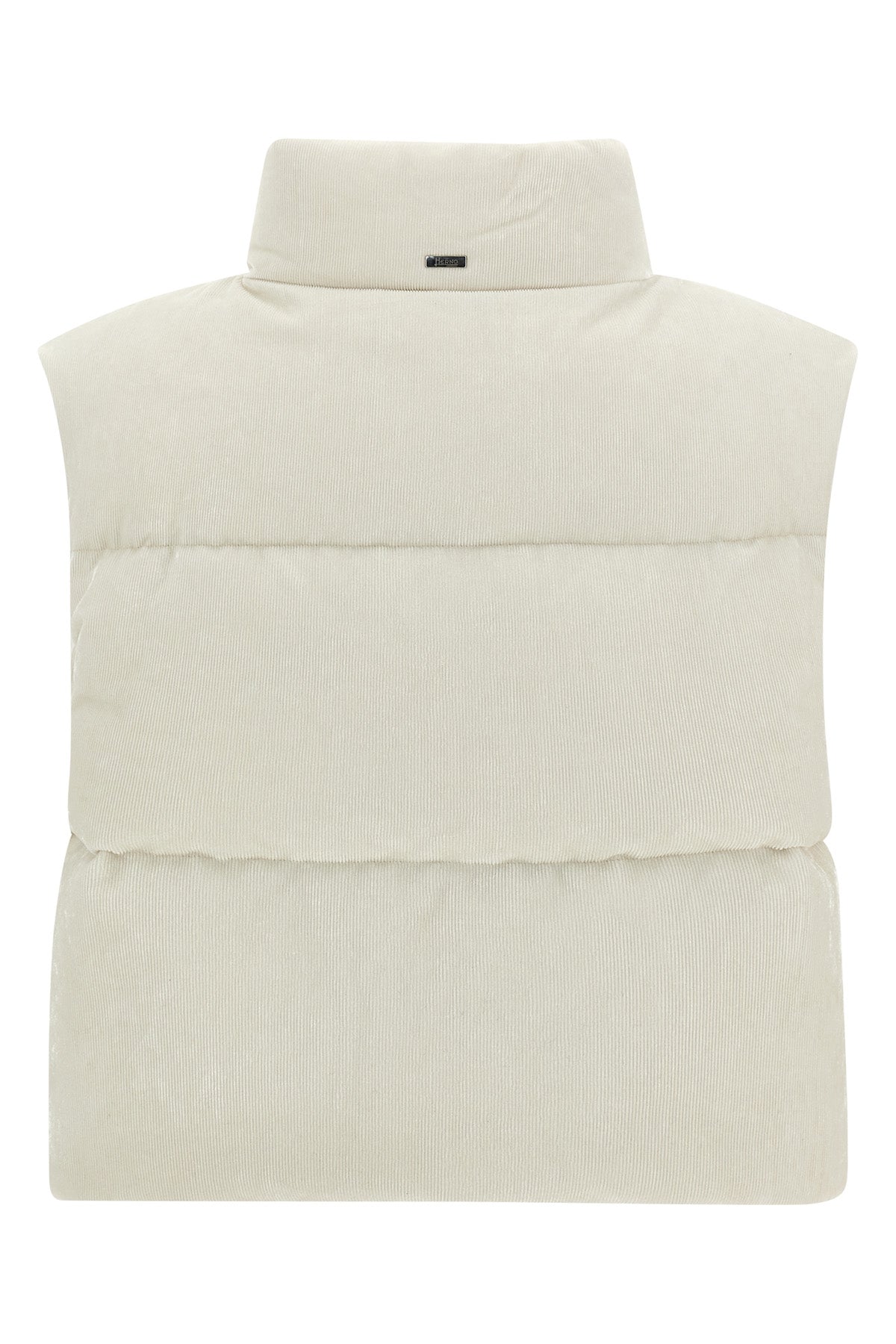 resort - bright corduroy velvet waistcoat of viscose blend and padded quilted