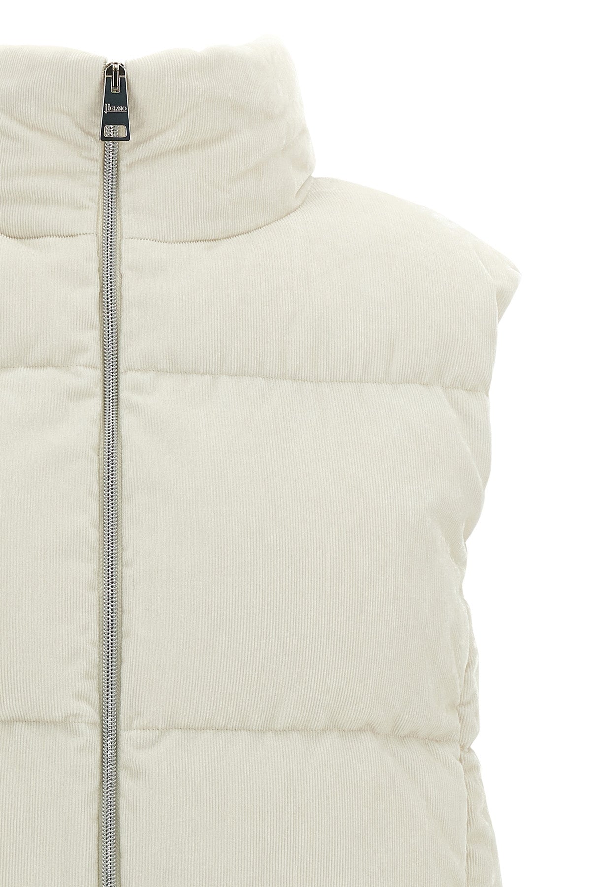 resort - bright corduroy velvet waistcoat of viscose blend and padded quilted
