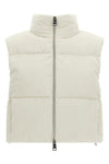 resort - bright corduroy velvet waistcoat of viscose blend and padded quilted