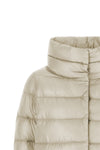the herno hood redefines the volumes of outerwear through a slightly flared silh