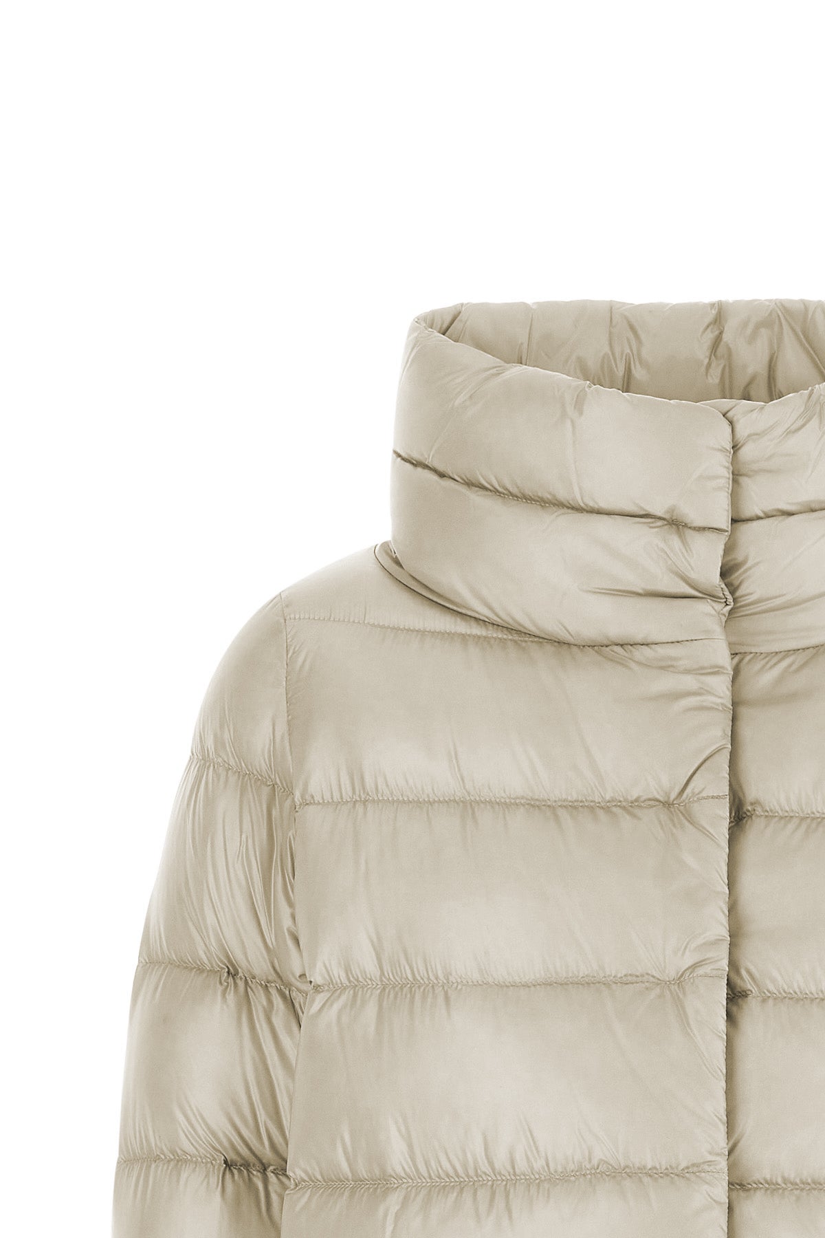 the herno hood redefines the volumes of outerwear through a slightly flared silh