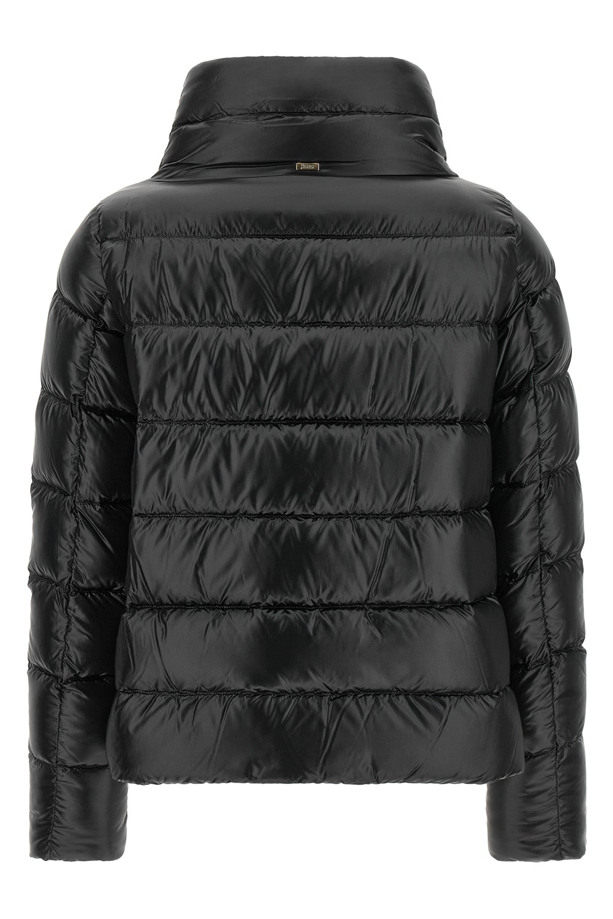 quilted nylon down jacket slightly padded