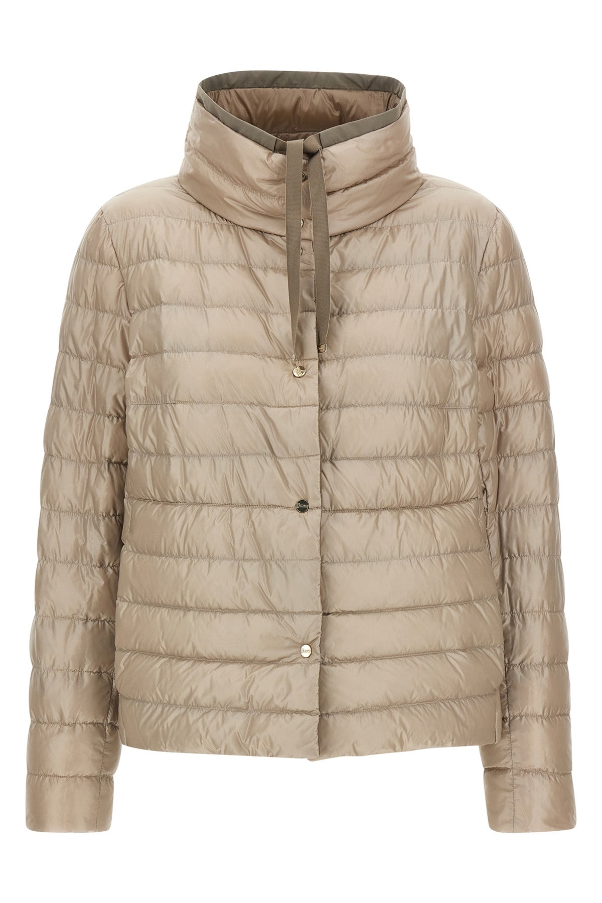 reversible quilted nylon down jacket