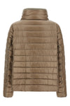 reversible quilted nylon down jacket