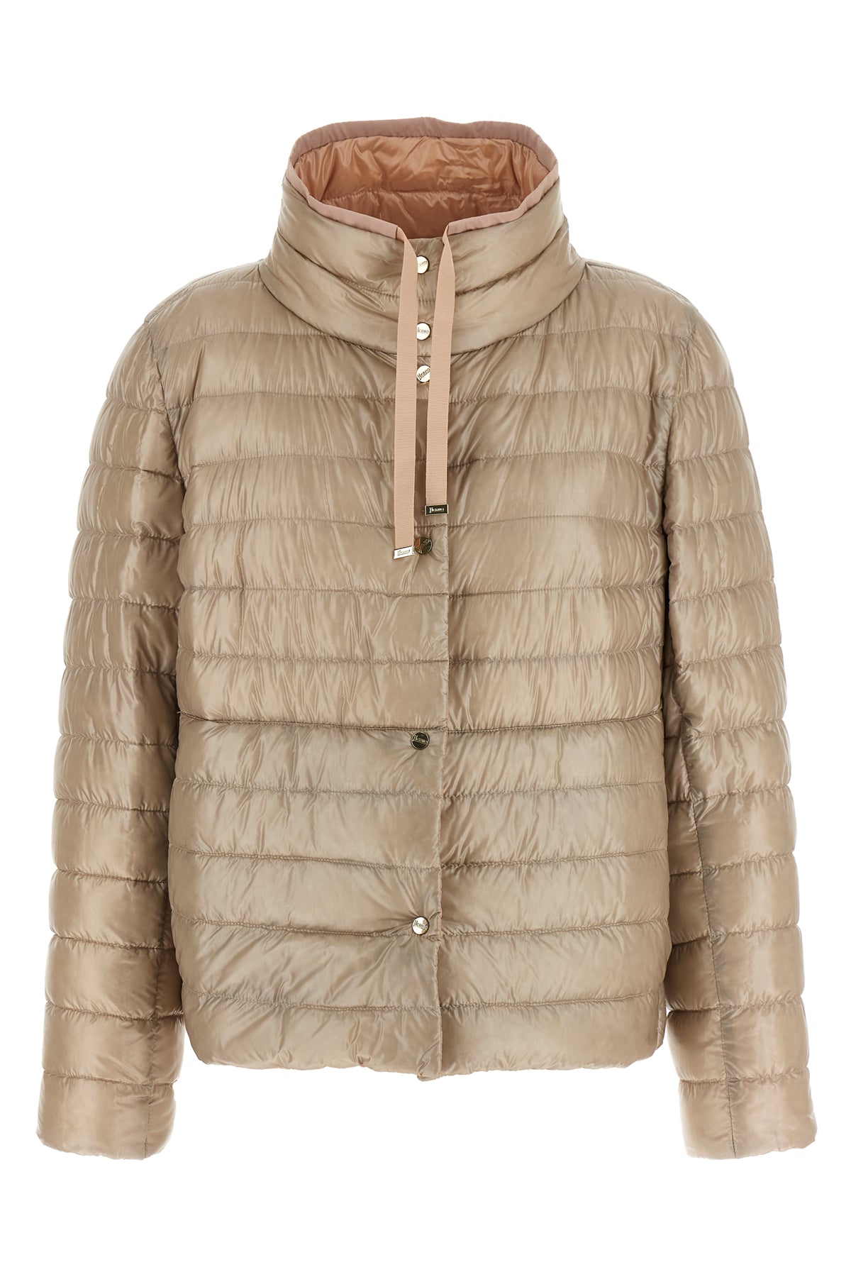 reversible quilted nylon down jacket