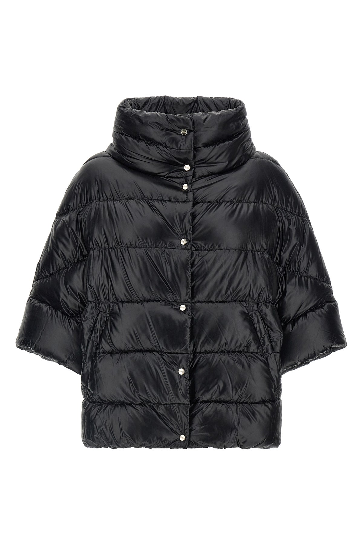 the herno hood redefines the volumes of outerwear through a flared silhouette
