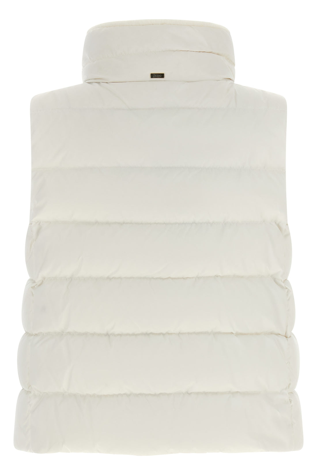 HERNO 40 hernos padded vest redefines the volumes of outerwear through a tailor-inspired