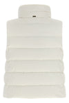 hernos padded vest redefines the volumes of outerwear through a tailor-inspired