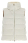hernos padded vest redefines the volumes of outerwear through a tailor-inspired