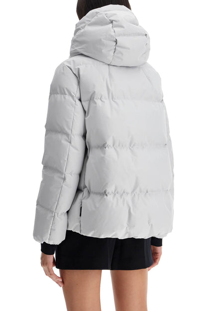 short down jacket with hood