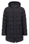 long il parka nylon microfiber down jacket slightly waterproof goose down padd