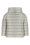 the herno sofia mini hood sets new standards for outerwear through a geometric