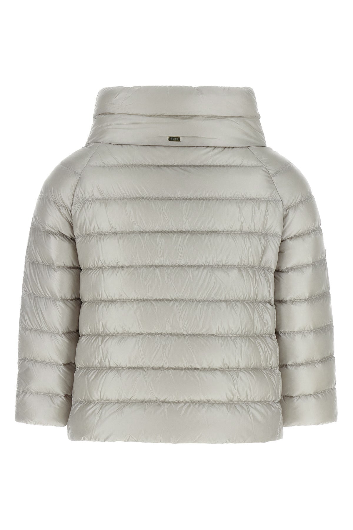 the herno sofia mini hood sets new standards for outerwear through a geometric