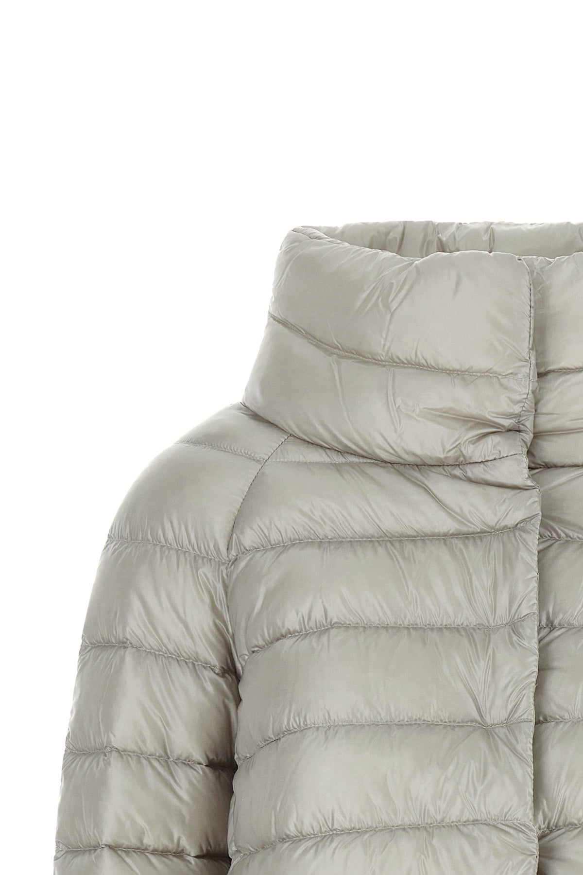 the herno sofia mini hood sets new standards for outerwear through a geometric