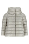 the herno sofia mini hood sets new standards for outerwear through a geometric