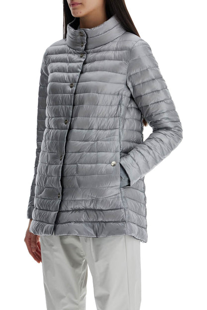 reversible a-shape down jacket black and gray