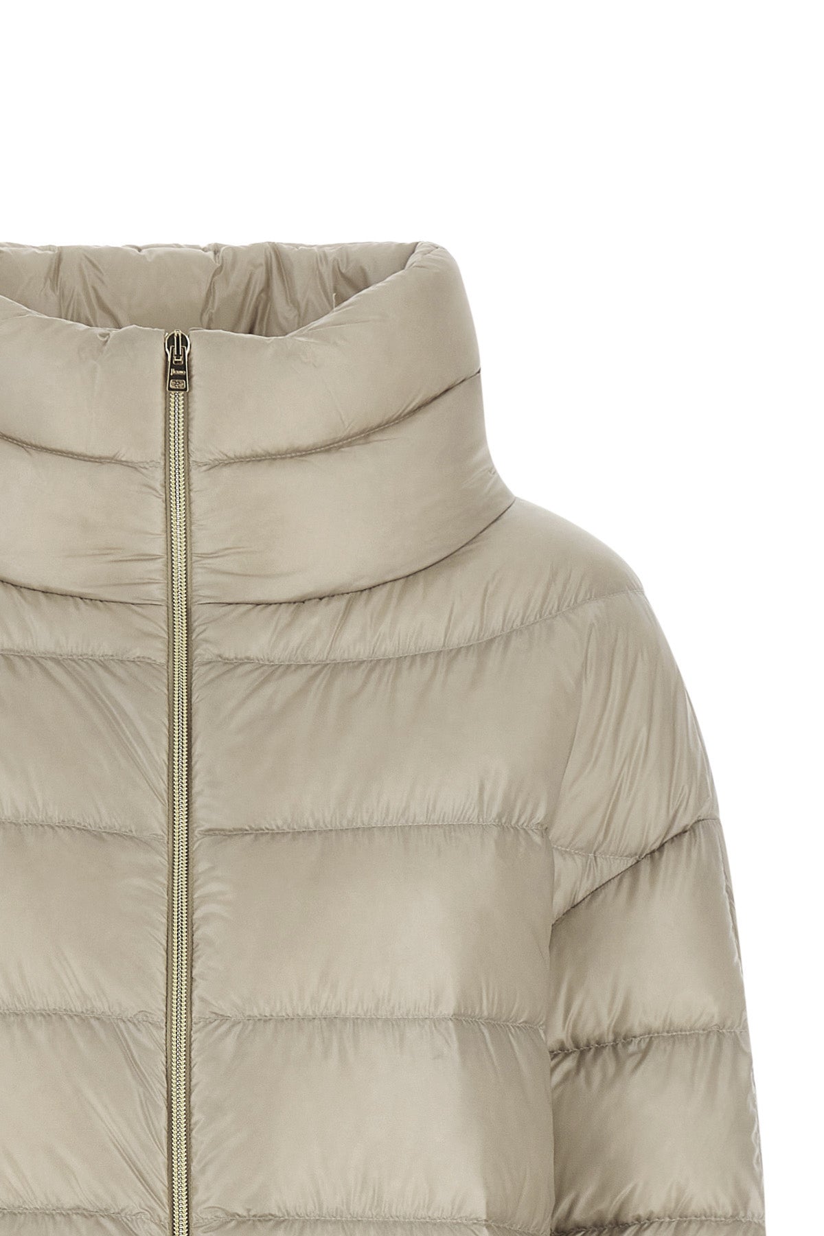 the herno matilde down jacket redefines the codes of the outerwear through a f