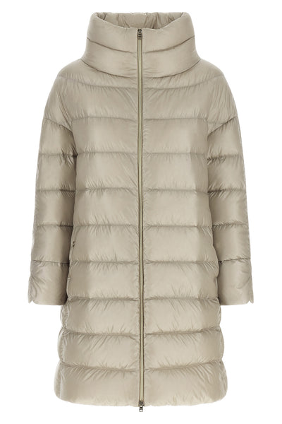 the herno matilde down jacket redefines the codes of the outerwear through a f