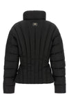 elisabetta franchi down jacket reinterprets outerwear through a sartorial lens