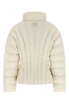 the elisabetta franchi sail fabric down jacket redefines the volumes of outerwea
