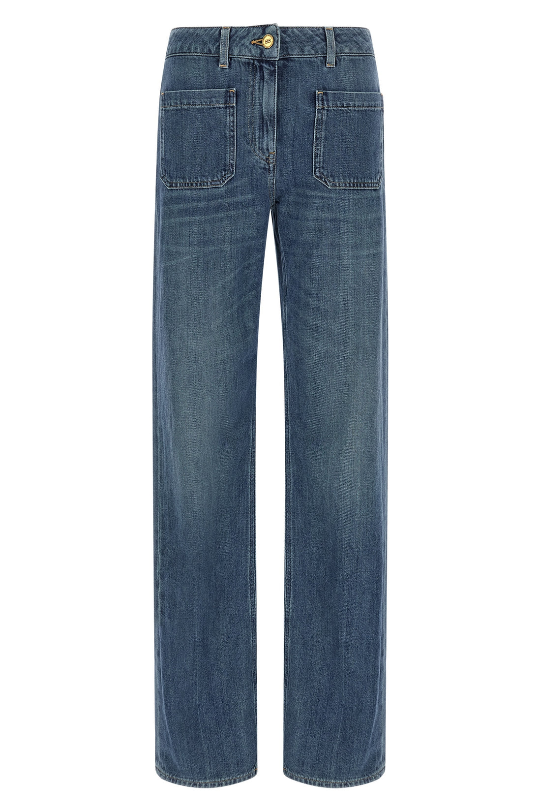 ELISABETTA FRANCHI 25 elisabetta franchi jeans have a straight-leg silhouette made of pure cotton deni