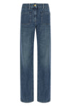elisabetta franchi jeans have a straight-leg silhouette made of pure cotton deni