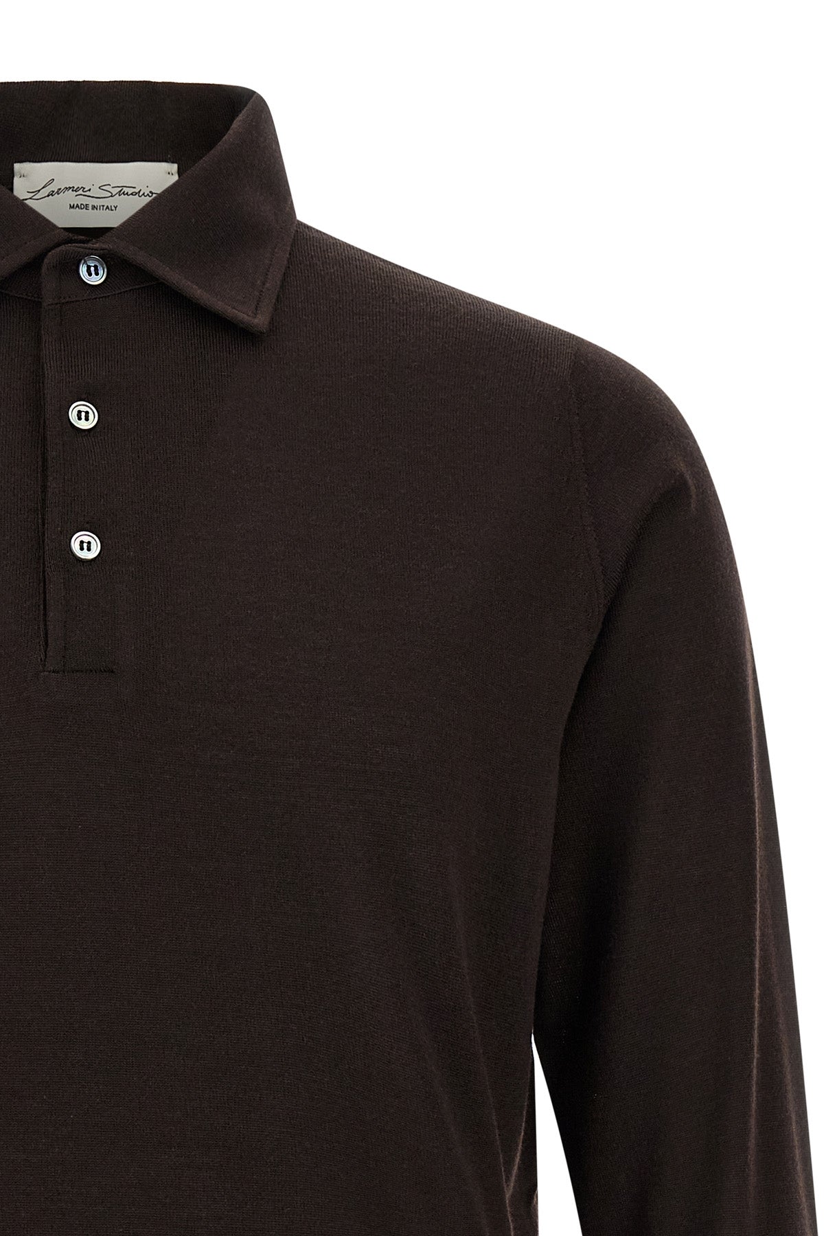 the larmeri studio long-sleeved polo shirt