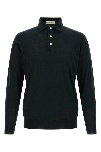 the larmeri studio long-sleeved polo shirt